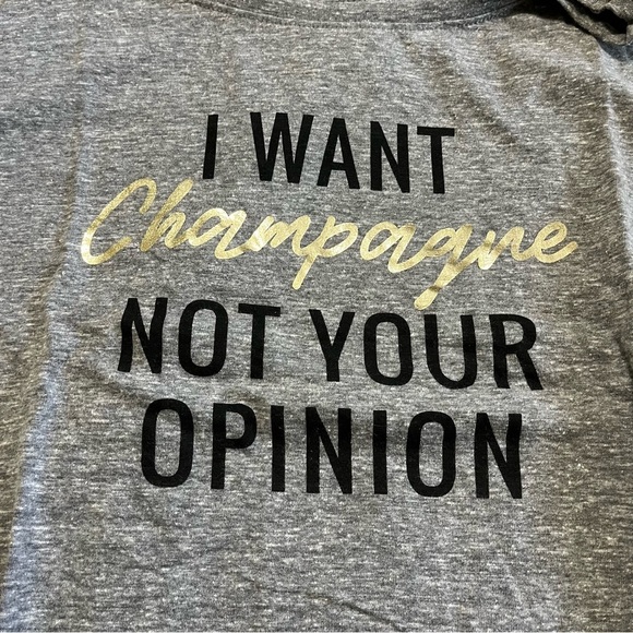 Lane Bryant I want champagne not your opinion womens plus size 22/24 holiday - Picture 3 of 6